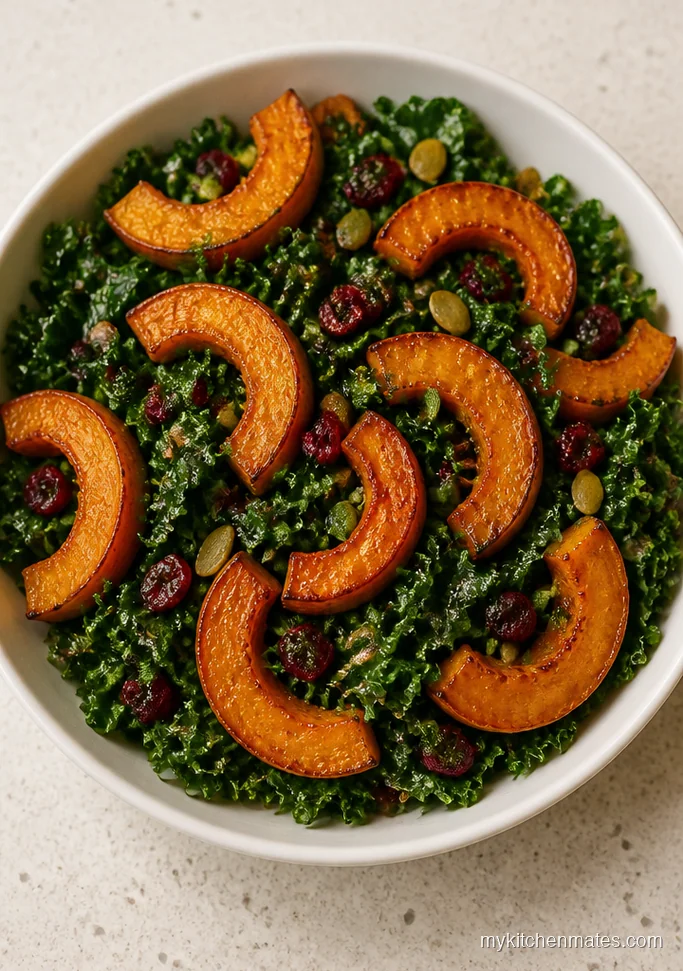 Roasted Butternut Squash and Kale Salad