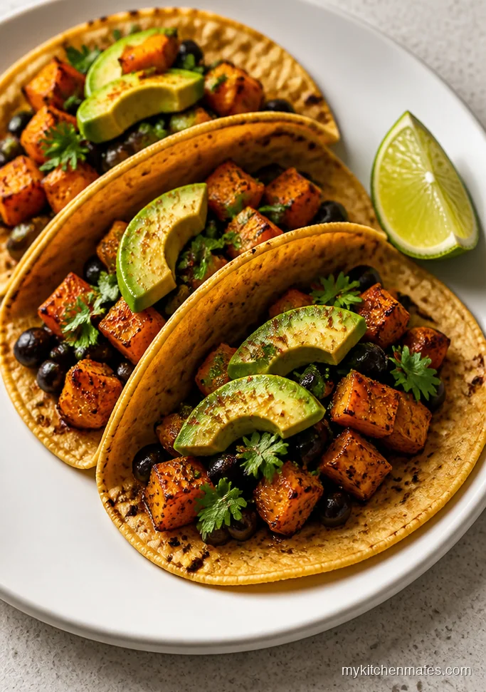 Roasted Butternut Squash Black Bean Tacos