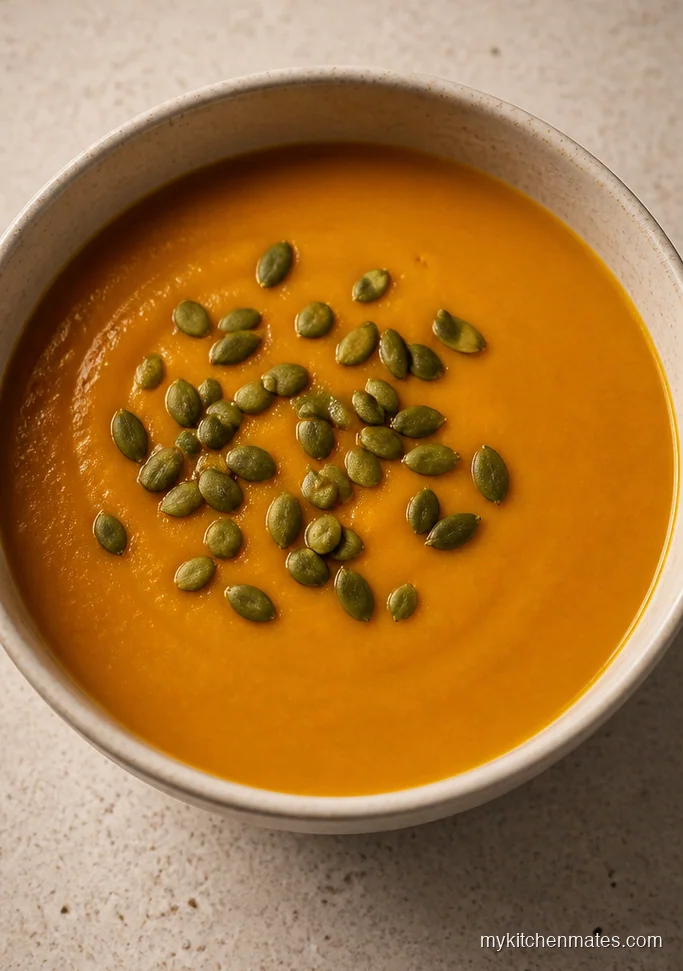Roasted Butternut Squash Ginger Soup