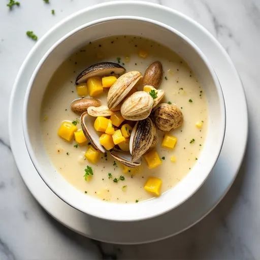 Roasted Corn and Clam Chowder