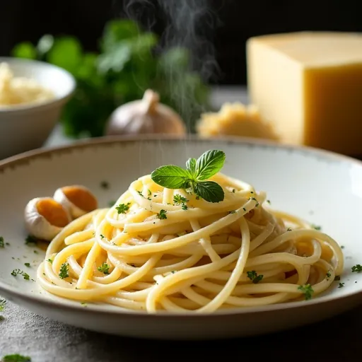 Roasted Garlic and Herb Alfredo Sauce