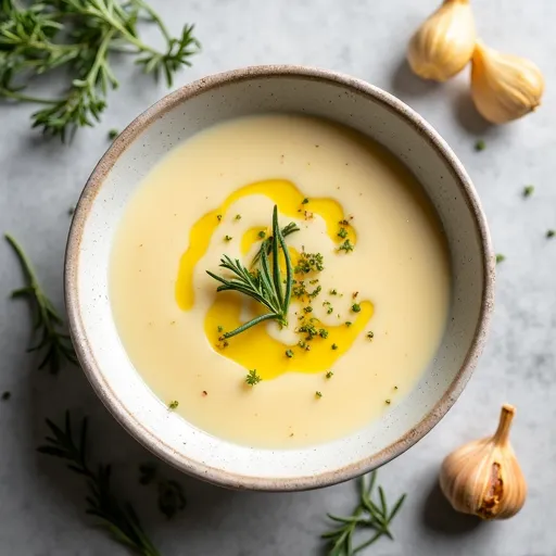 Roasted Garlic and Herb Potato Soup