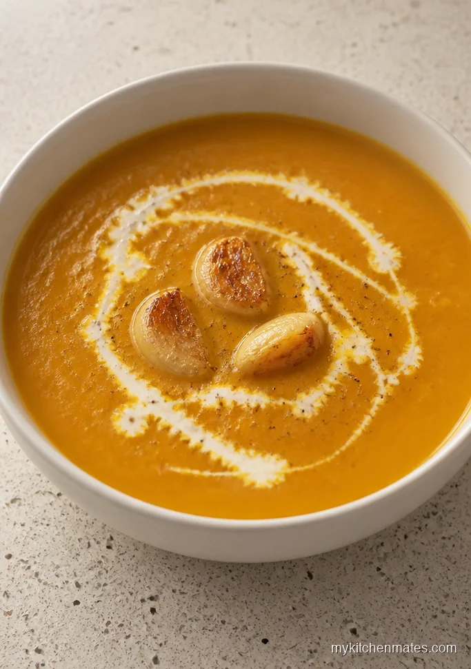 Roasted Garlic Butternut Squash Soup