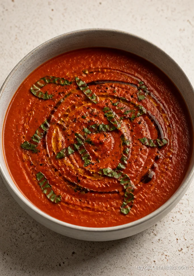 Roasted Red Pepper and Tomato Soup
