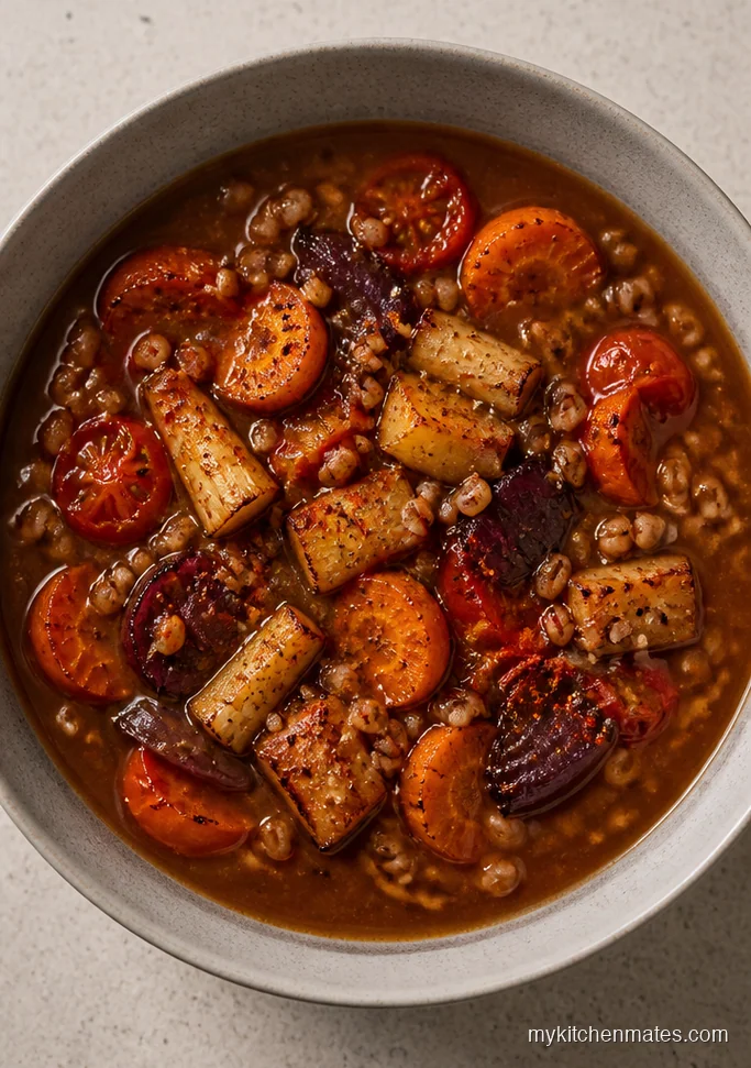 Roasted Vegetable Barley Soup