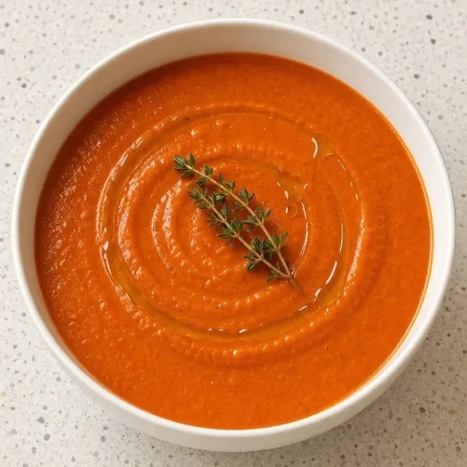 Roasted Vegetable Soup with Deep, Sweet Flavor roasted vegetable soup_featured_znd