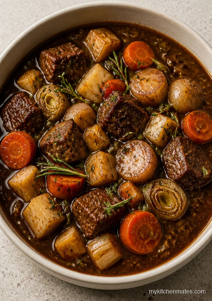 Root Vegetable Oven Beef Stew