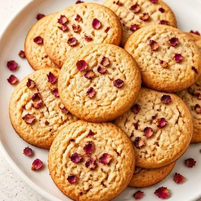 Fragrant Rose Sugar Cookies (No Chilling) Rose Sugar Cookies