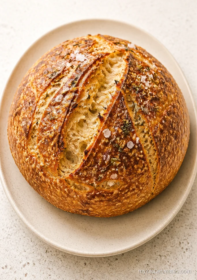 Rosemary Olive Oil Dutch Oven Bread