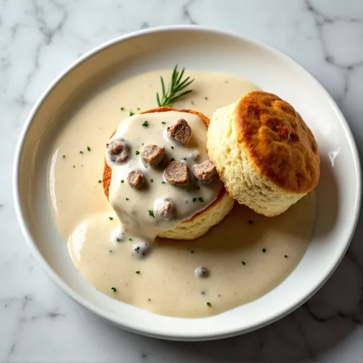 Rosemary Turkey Sausage Cream Gravy