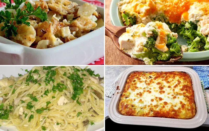 25 Easy Rotisserie Chicken Casserole Recipes for Busy Nights rotisserie chicken casseroles featured