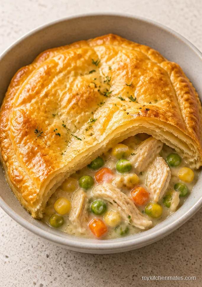 Rotisserie Chicken Pot Pie Casserole