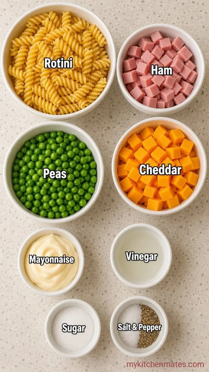 Creamy Ruby Tuesday Pasta Salad Ingredients