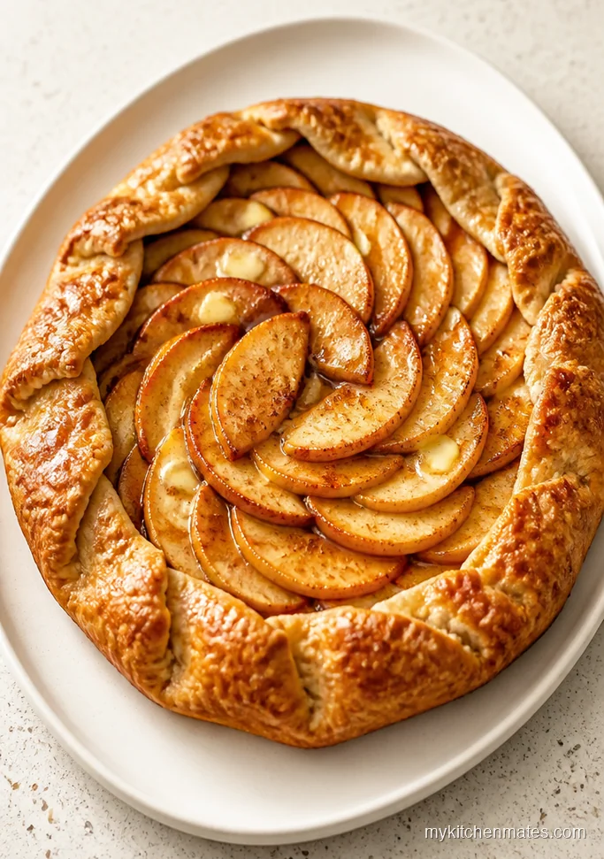 Rustic Apple Puff Pastry Galette