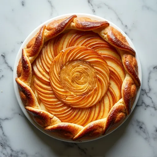 Rustic French Apple Tart Pie