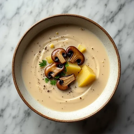 Rustic Potato and Mushroom Soup