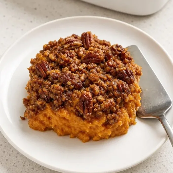 Copycat Ruth Chris Sweet Potato Casserole with Pecan Streusel Ruth Chris Sweet Potato Casserole