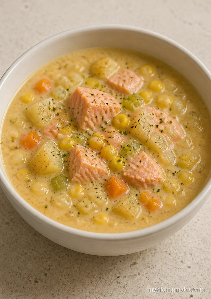Salmon and Corn Chowder