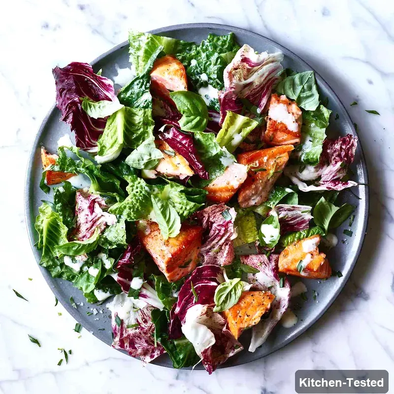 Salmon Caesar Salad salmon caesar salad