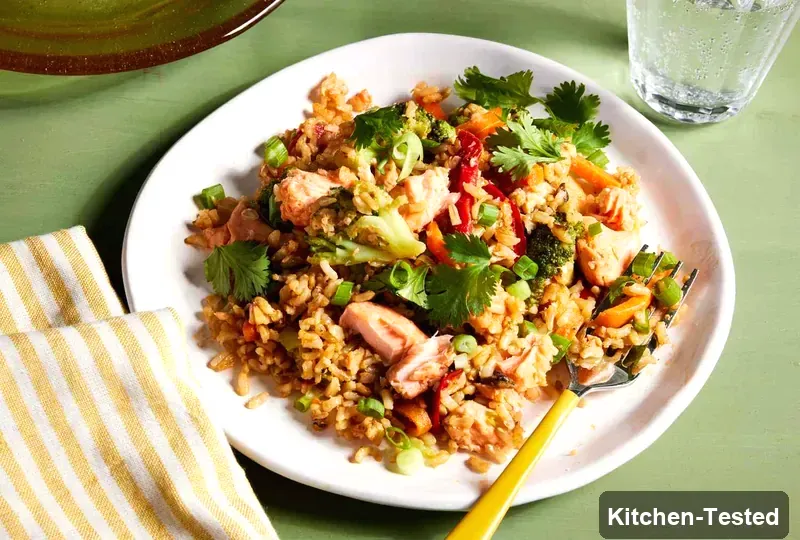 Salmon Fried Rice salmon fried rice
