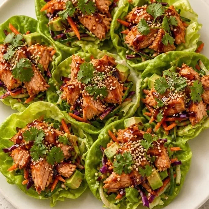 Salmon Lettuce Wraps