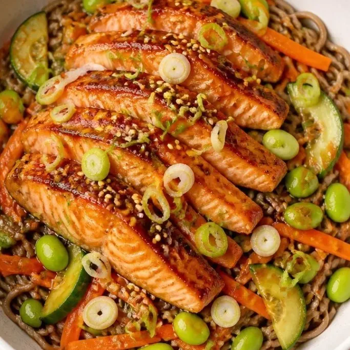 Salmon Noodle Bowl
