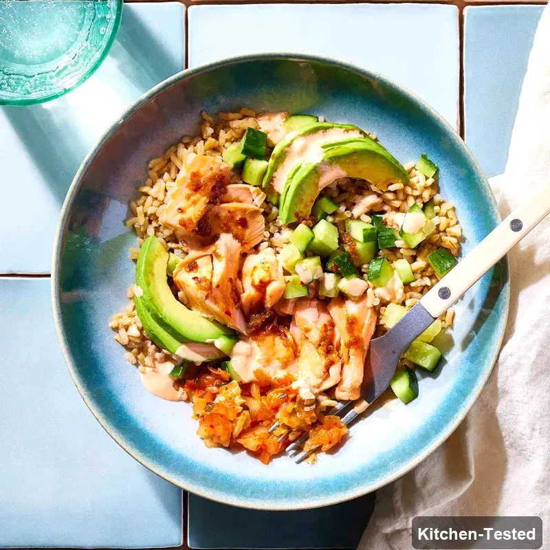 Delicious Salmon Rice Bowl salmon rice bowl 1