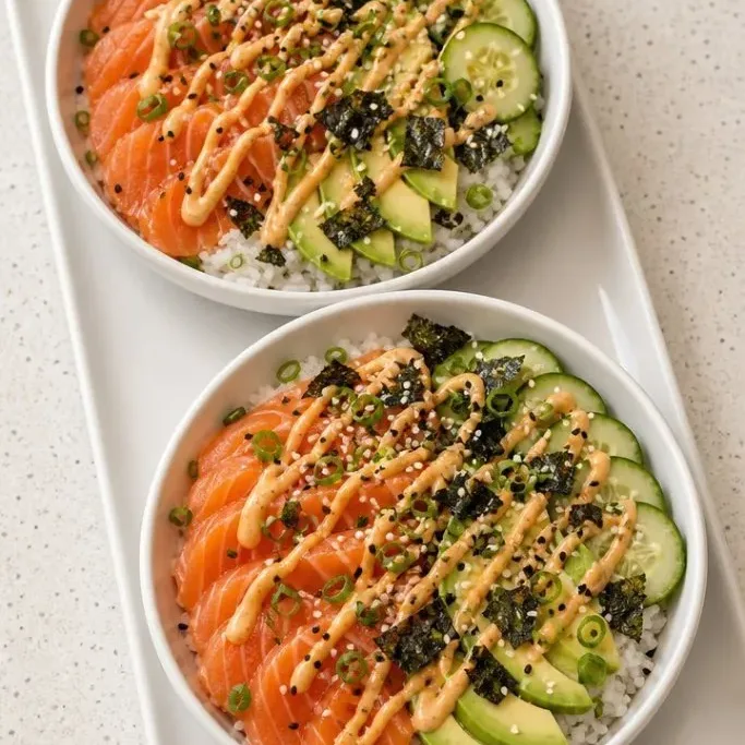 30-Minute Salmon Sushi Bowl (No Rolling) Salmon Sushi Bowl