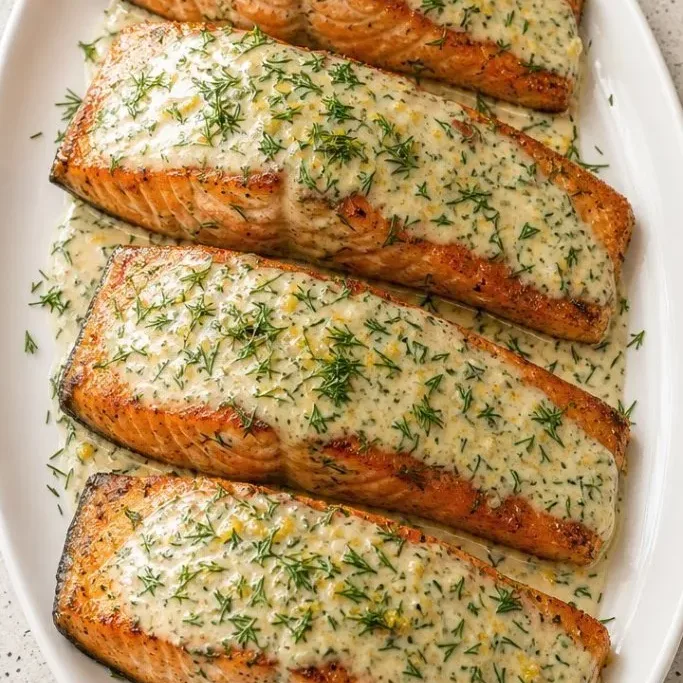 Salmon With Cream Sauce