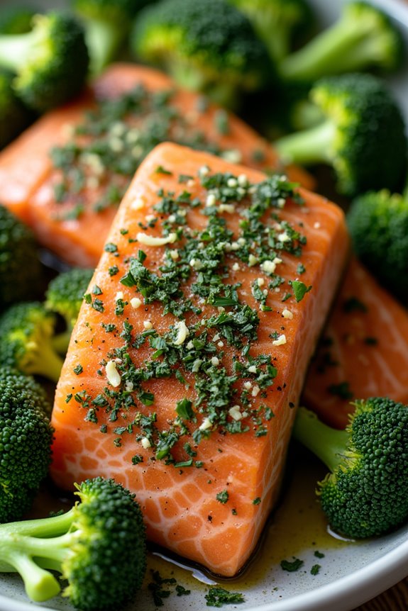 salmon with broccoli recipe