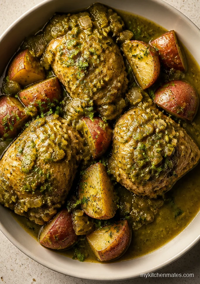 Salsa Verde Chicken and Potatoes