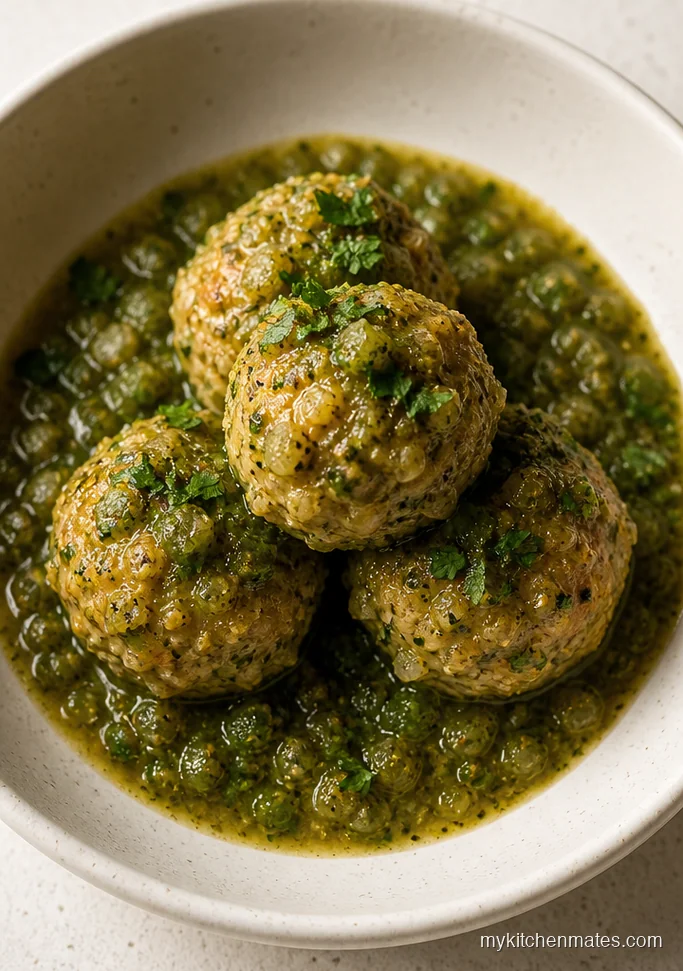 Salsa Verde Chicken Meatballs