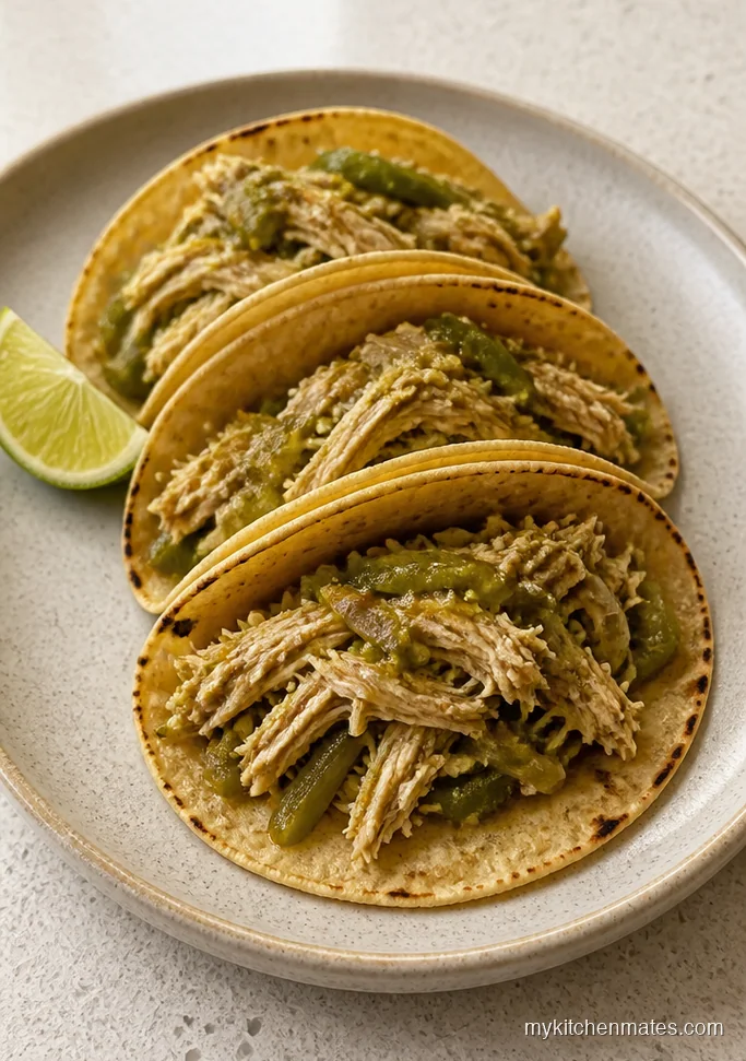 Salsa Verde Chicken Tacos