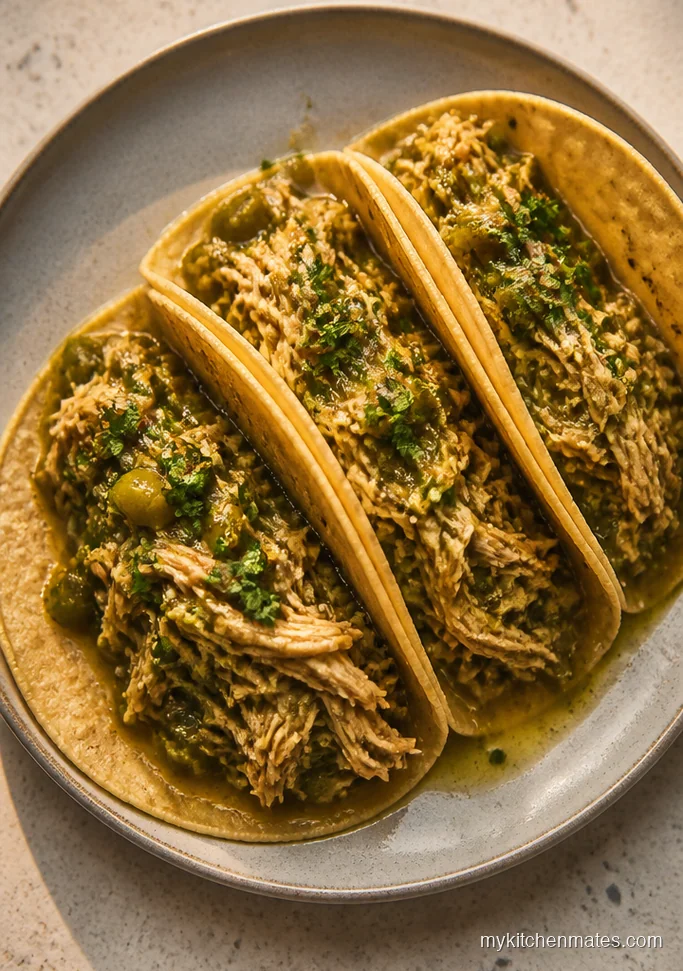 Salsa Verde Chicken Tacos