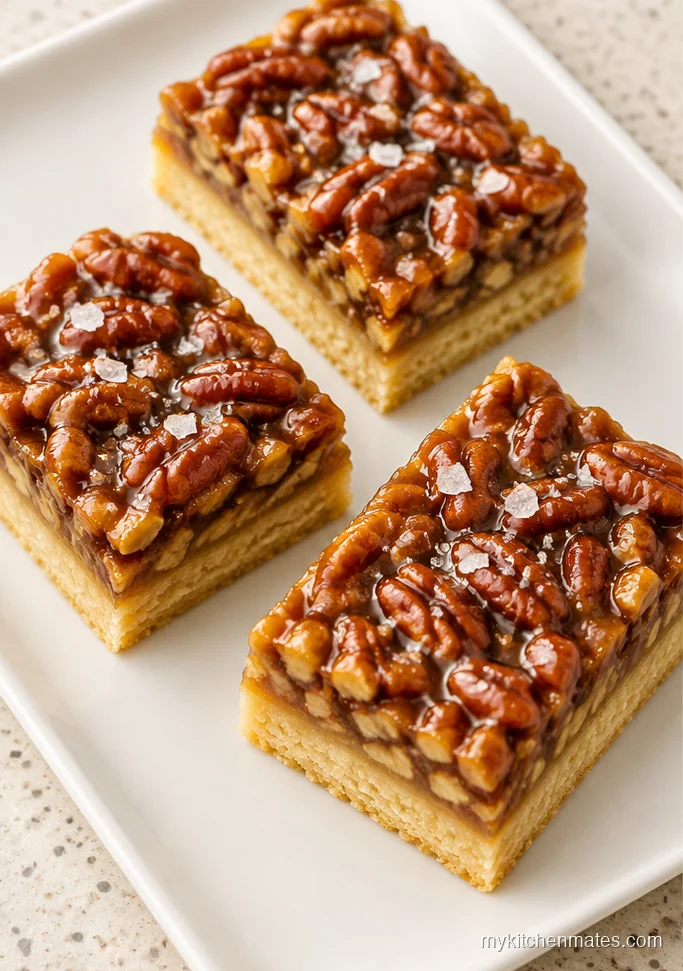 Salted Caramel Pecan Bars