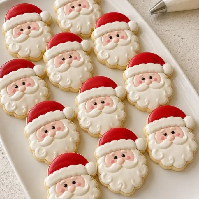 Santa Sugar Cookies