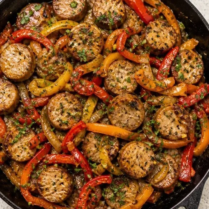 One-Pan Sausage and Peppers Skillet Sausage and Peppers Skillet