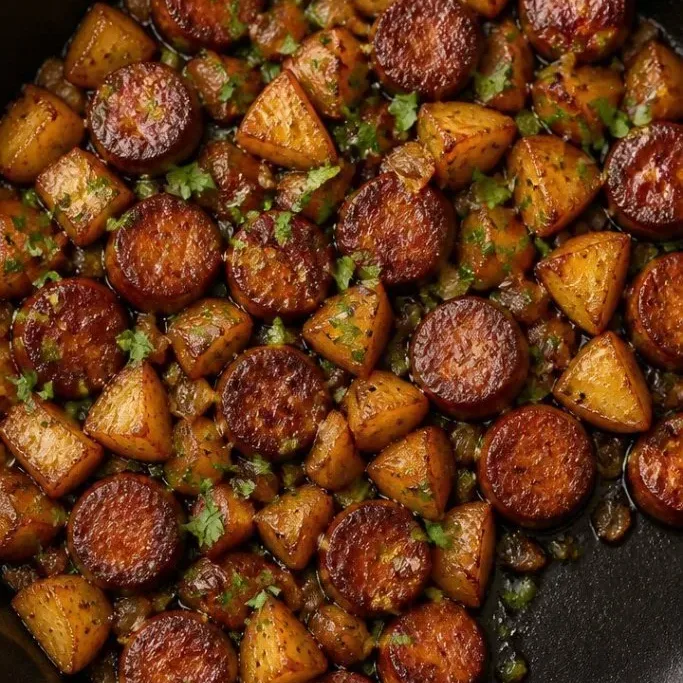 Crispy One-Pan Sausage and Potatoes Skillet Sausage and Potatoes Skillet