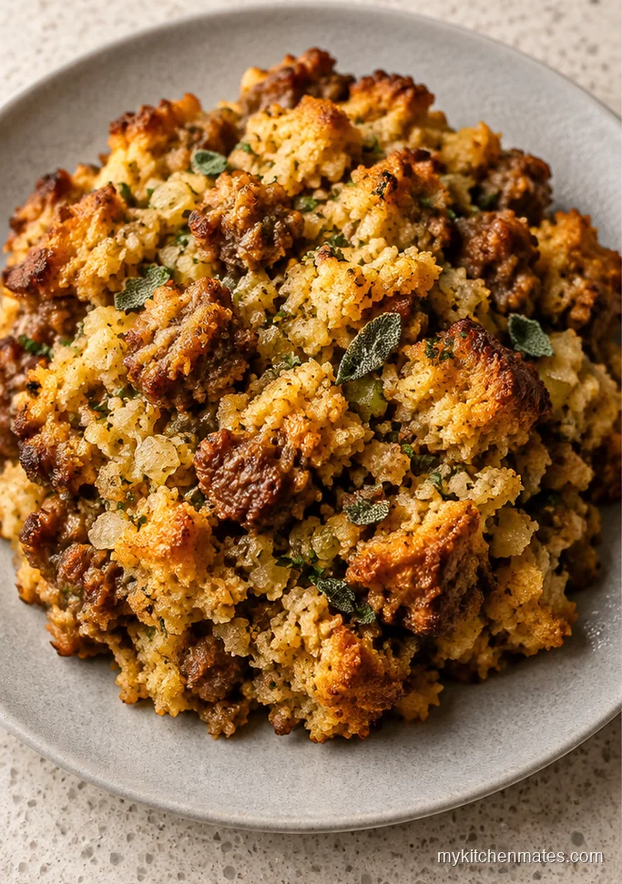 Sausage and Sage Cornbread Stuffing
