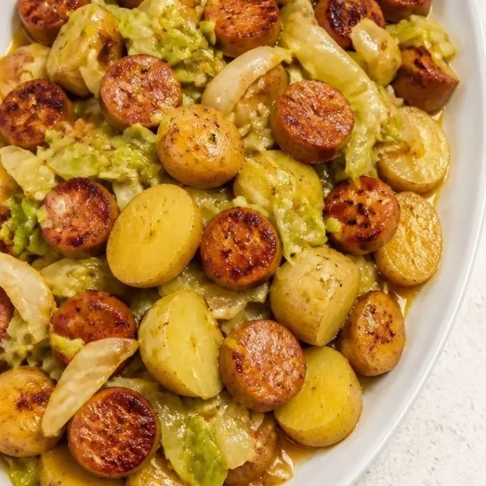 Sausage Cabbage and Potatoes