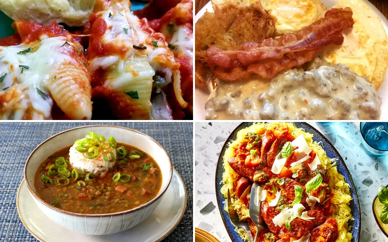25 Hearty Sausage Dinners Perfect for Busy Weeknights sausage dinner recipes featured