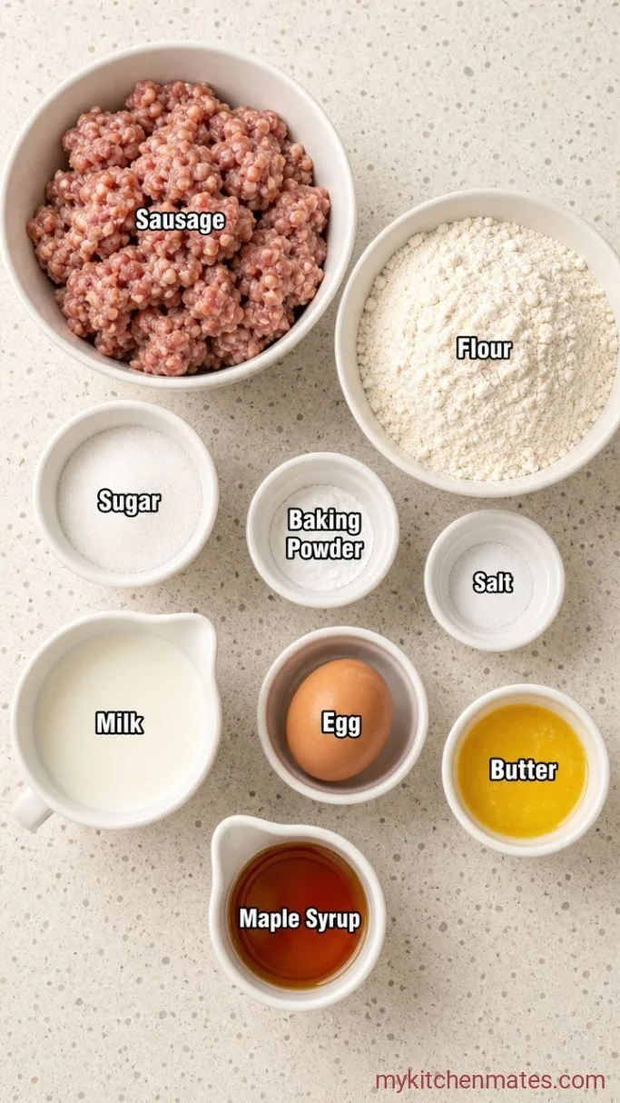Quick Sausage Pancake Muffins (Make-Ahead Breakfast) Ingredients