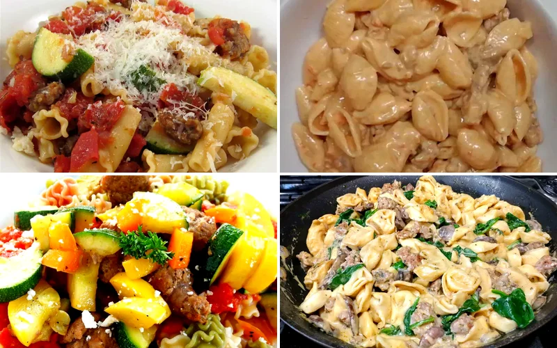 30 Hearty Sausage Pasta Dishes Perfect for Dinner sausage pasta recipes featured
