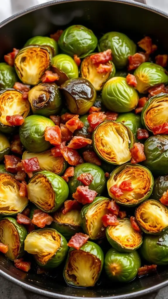 savory bacon brussels sprouts