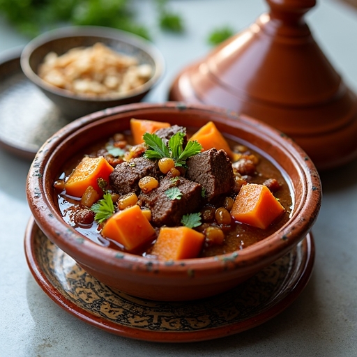 savory moroccan beef stew