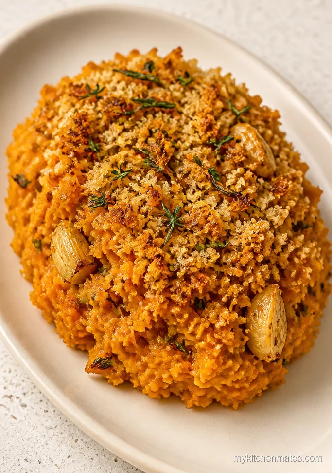 12 Sweet Potato Casserole Recipes for Holiday Sides Worth Sharing Savoury Garlic Herb Sweet Potato Casserole