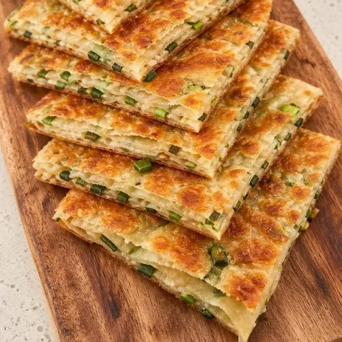 Crispy Scallion Pancakes in 25 Minutes Scallion Pancake Recipe