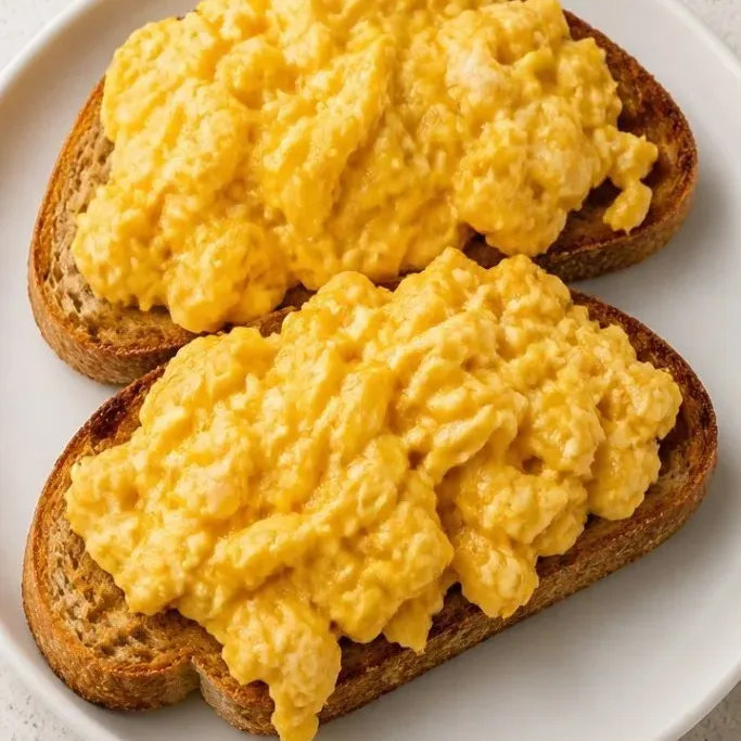 Scrambled Eggs On Toast