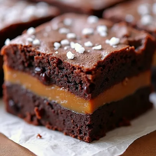 Sea Salt Caramel-Stuffed Brownies