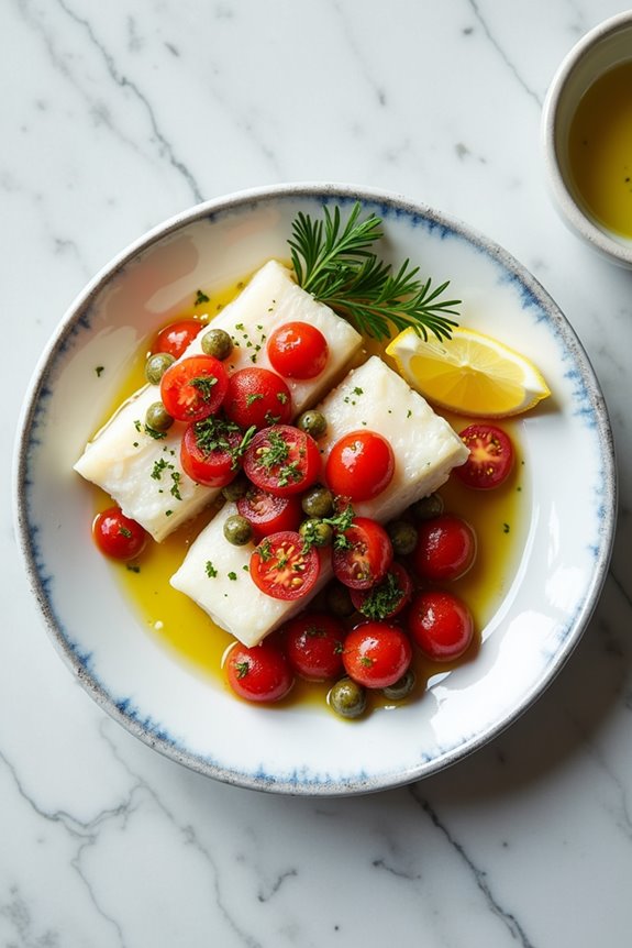 sea bass with salsa